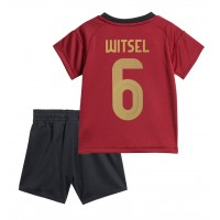 Camisa de Futebol Bélgica Axel Witsel #6 Equipamento Principal Infantil Europeu 2024 Manga Curta (+ Calças curtas)